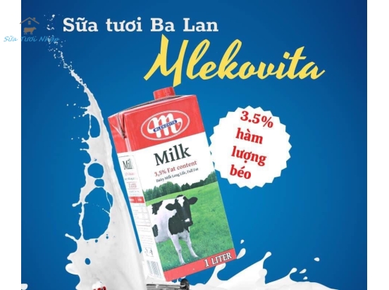 Sữa tươi Mlekovita 1l